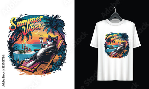 summer vibes summer t-shirt design