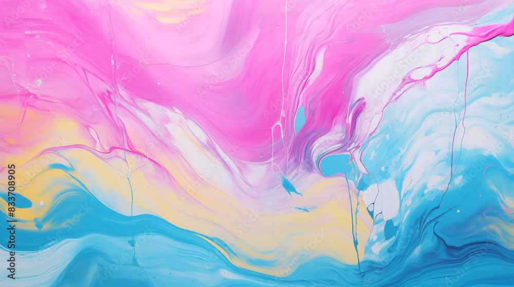 Abstract Image Pattern Background, Vibrant, Swirling Colors Acrylic Painting Oil Canvas, Texture, Wallpaper, Background, Mobile Phone Case and Screen, Smartphone, Computer, Laptop, 16:9 Format - PNG
