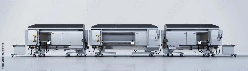 3D model of Industrial ironing machines with large heated surfaces 3D model of Industrial ironing machines with large heated surfaces