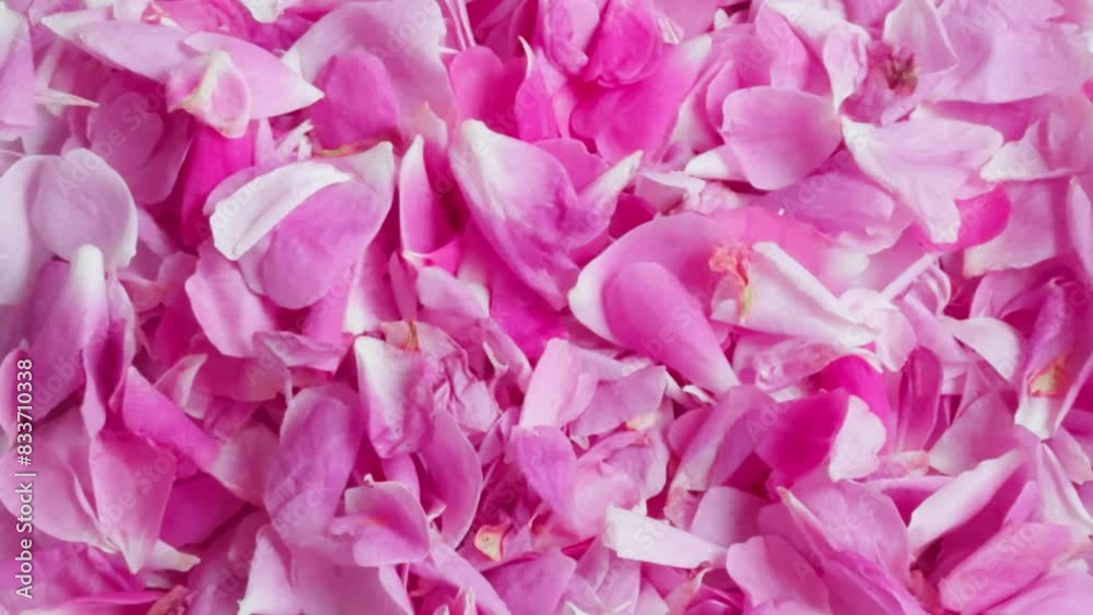 Real rose petals fall on surface creating pink texture. Real rose petals fall on surface creating pink texture.