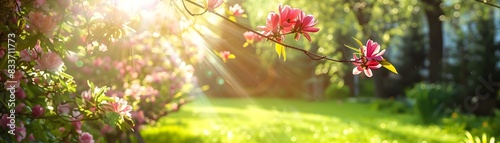Lush Green Spring Backyard ...
