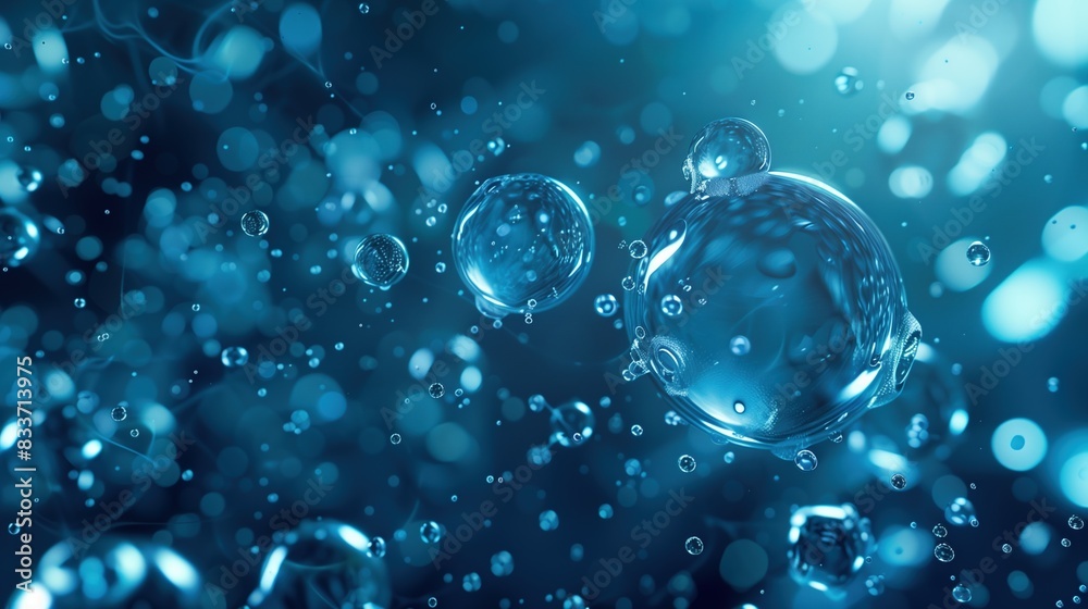 waterdrops on dark blue background, waterdrops on dark blue background,
