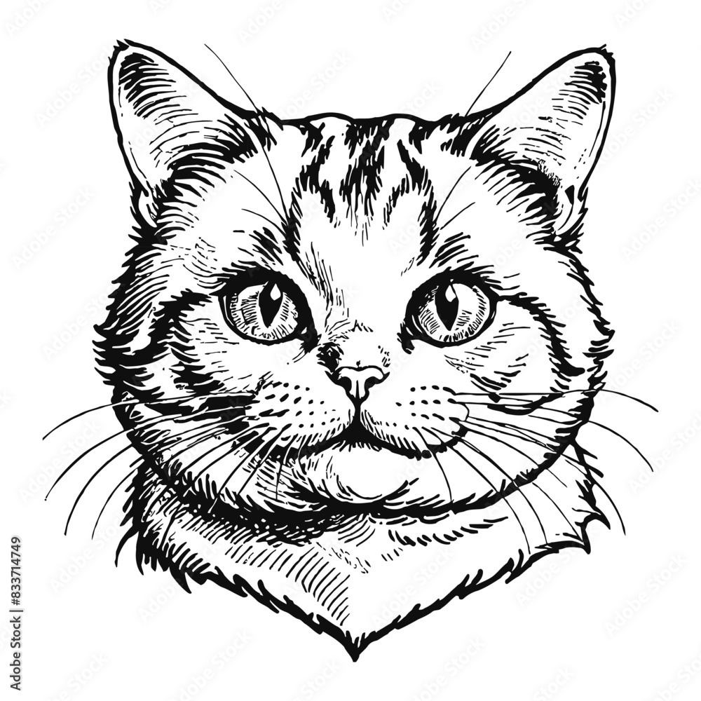 Munchkin Cat Hand Drawn Engraved Ink Line Art Sketch Illustration Munchkin Cat Hand Drawn Engraved Ink Line Art Sketch Illustration