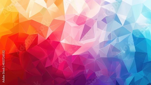 Colorful geometric polygonal background photo