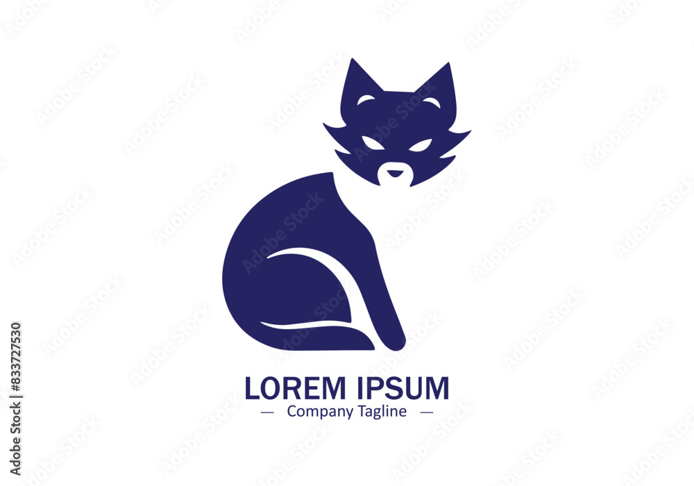 Cat Logo Design icon vector silhouette isolated Cat Logo Design icon vector silhouette isolated