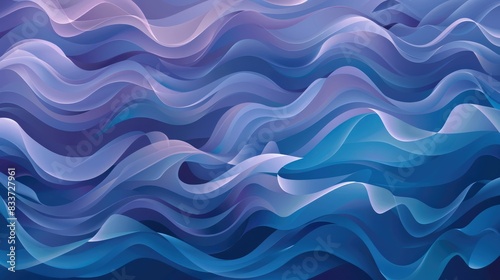 Decorative background design featuring water waves