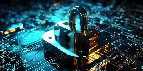 Exploring Cybersecurity in the Digital Era: Emphasizing Data Breach Prevention. Concept Cybersecurity, Digital Era, Data Breach Prevention, Information Security, Technology Trends