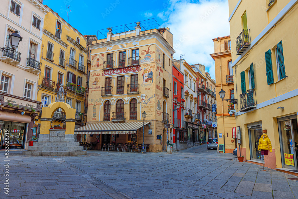 Naklejka premium Facade of pastry shop 