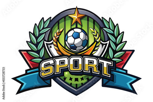 sport store badge vector logo