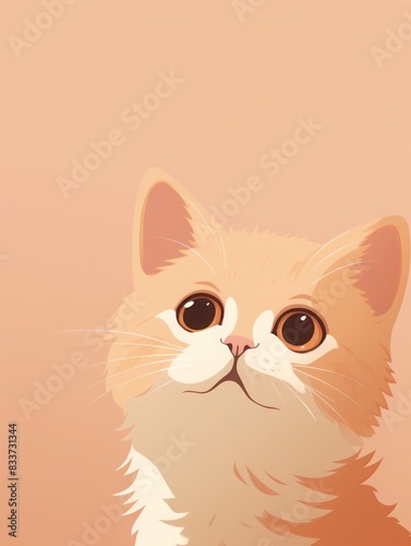 Close-up portrait of a cat with captivating eyes and whiskers