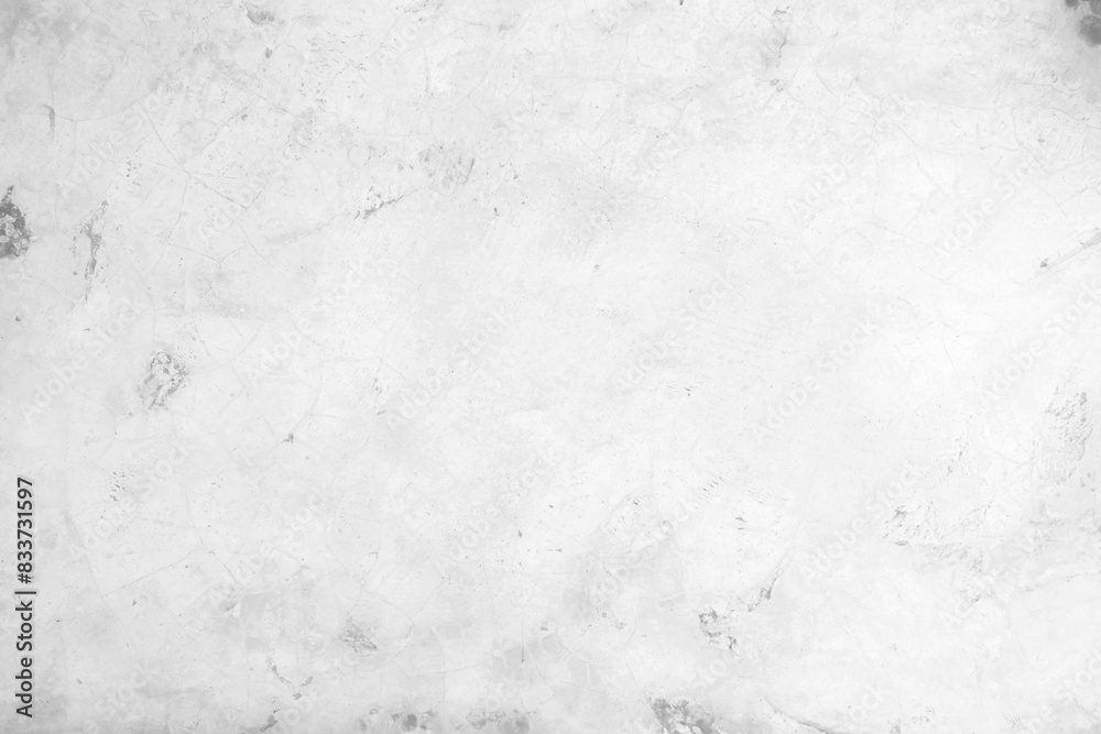 Fototapeta premium Cement wall background abstract gray concrete texture for interior design, white grunge cement or concrete painted wall texture, white cement stone concrete plastered stucco wall painted.