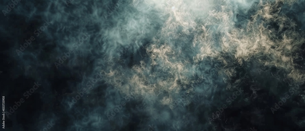 dark blue smoke concept , copy space background for banner