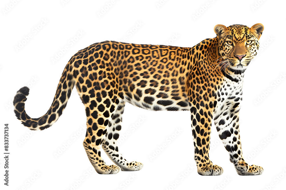 leopard on transparent background