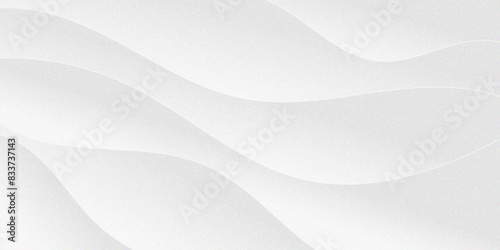 Abstract white paper wave background and abstract gradient and white wave curve lines banner background design. White wave modern abstract background design. space style. white background.
