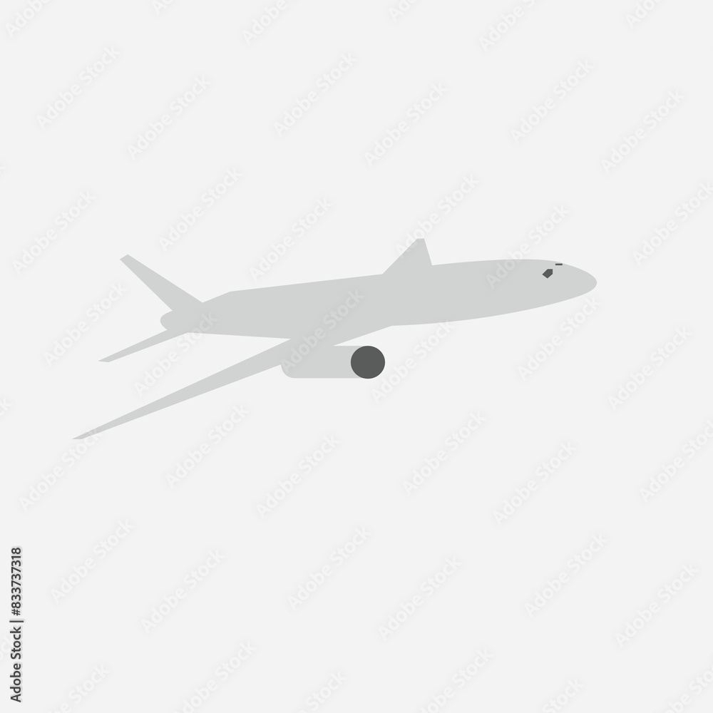 airplane isolated on white background