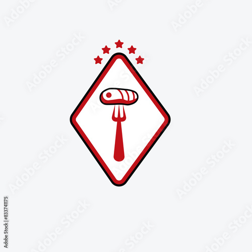 Beef hot design template can be applied to brand food