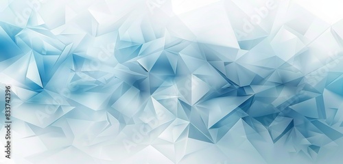 Abstract Light Blue and White Background with Geometric Shapes for Technology Concept Vector Presentation Design Template