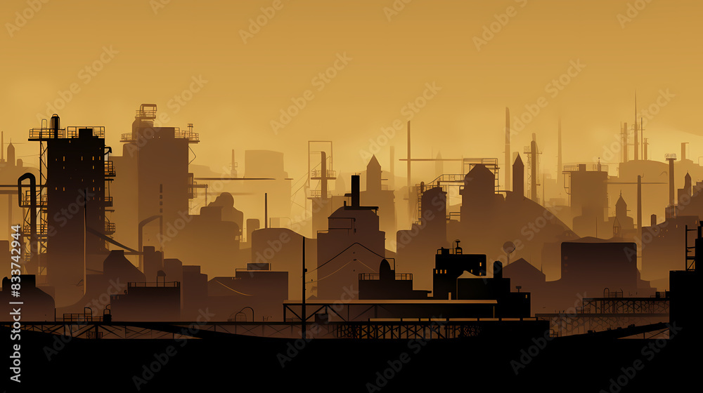 Naklejka premium Oil field vector image