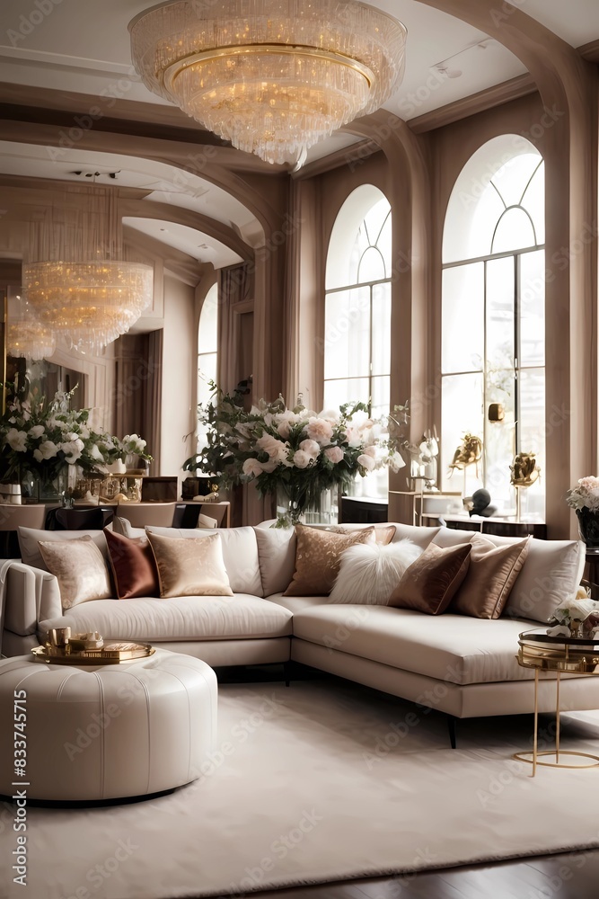 Fototapeta premium living room interior