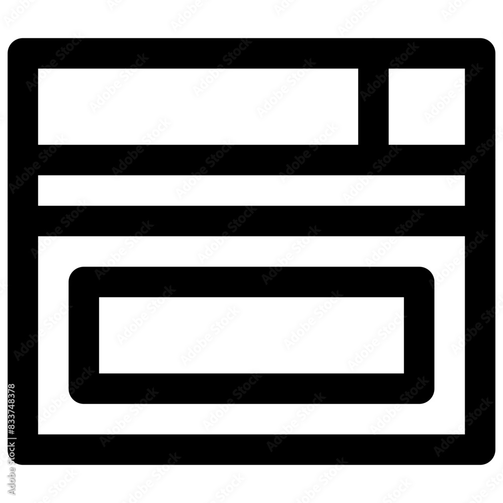 Personal website. Editable stroke vector icon. Personal website. Editable stroke vector icon.