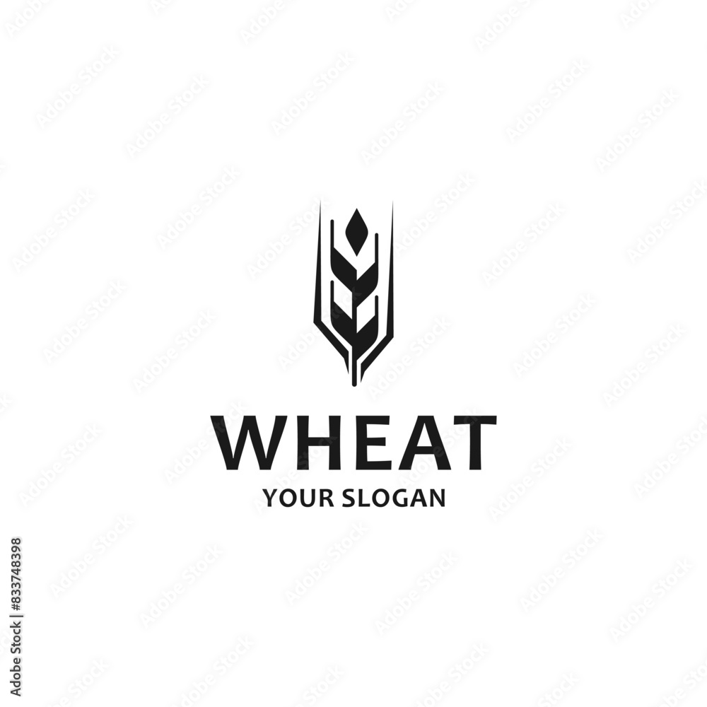 Agriculture wheat logo template icon. Suitable for your design need, logo, illustration, animation, etc.
