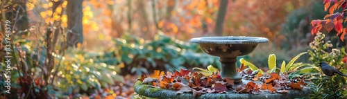 Tranquil Autumn Backyard wi...