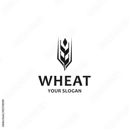 Agriculture wheat logo template icon. Suitable for your design need  logo  illustration  animation  etc.