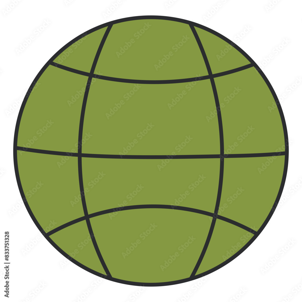 Modern design icon of globe
