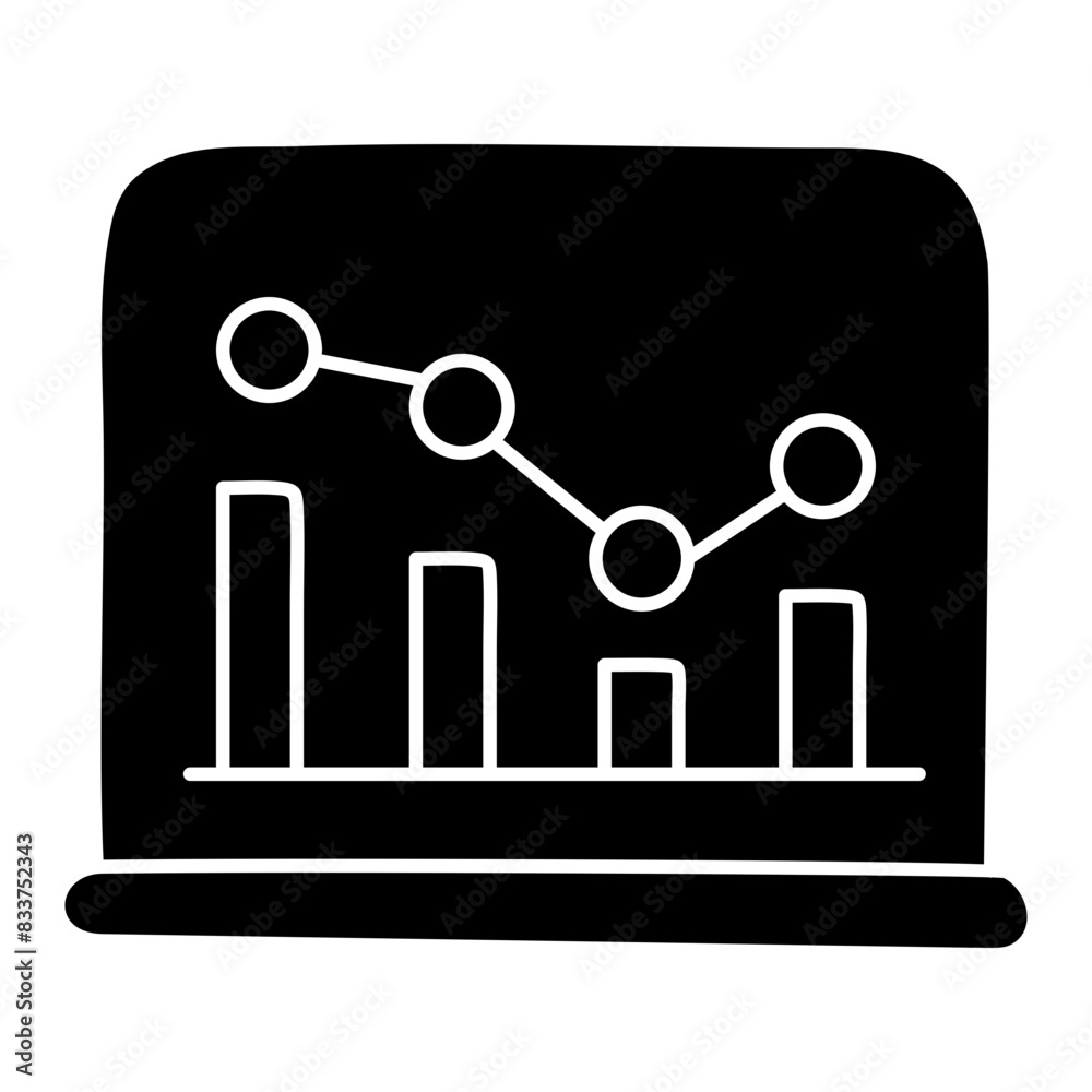 A beautiful design icon of graph
A beautiful design icon of graph