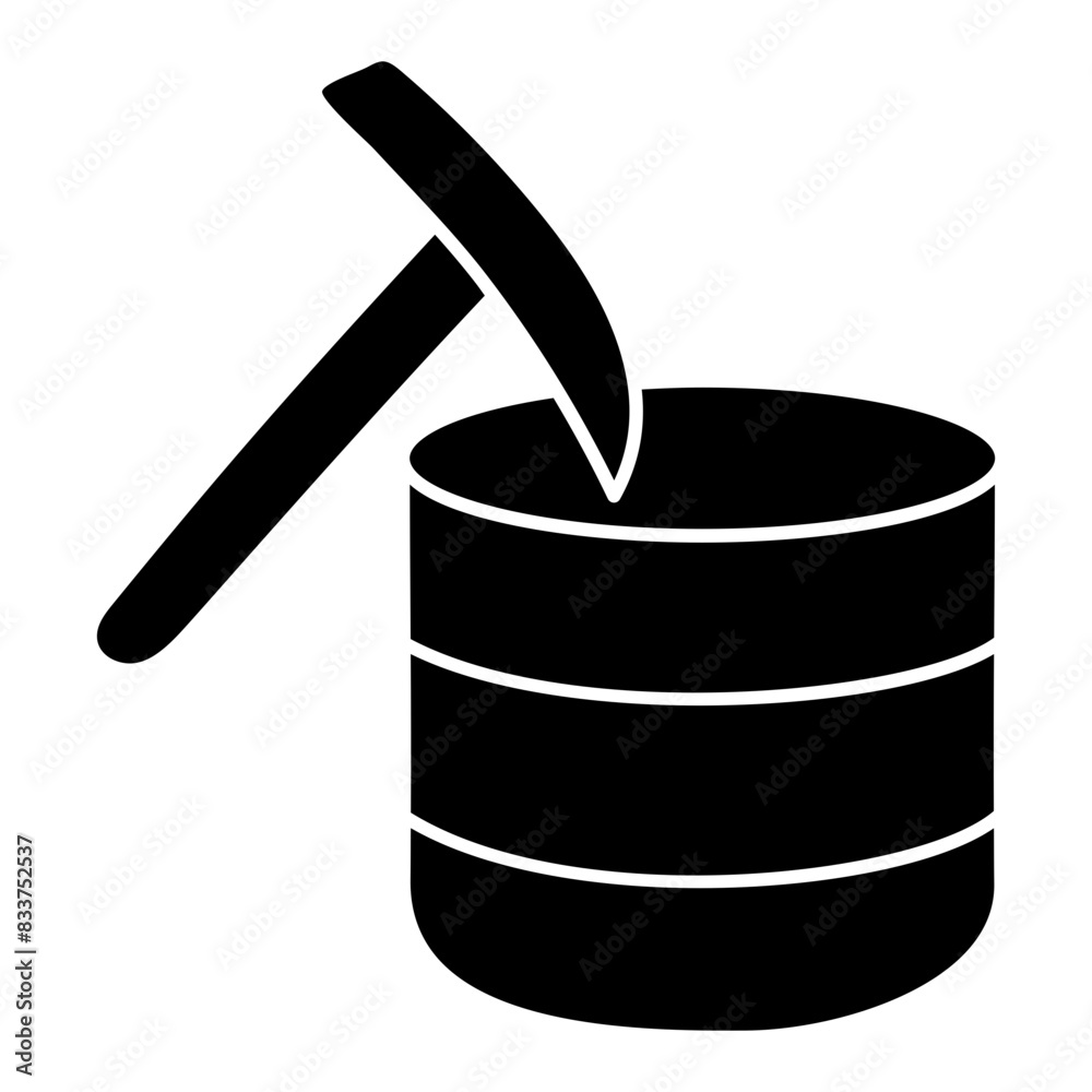 A beautiful design icon of data mining
A beautiful design icon of data mining