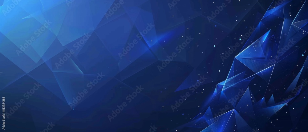 AI Digital Technology Concept: Dark Blue Geometric Shapes on Blue Background with Light Speed Effect Vector Presentation Design Template.
AI Digital Technology Concept: Dark Blue Geometric Shapes on Blue Background with Light Speed Effect Vector Presentation Design Template.