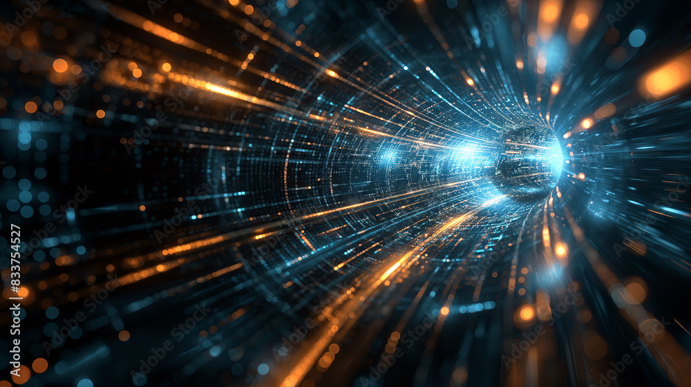 Fototapeta premium Abstract digital motion background