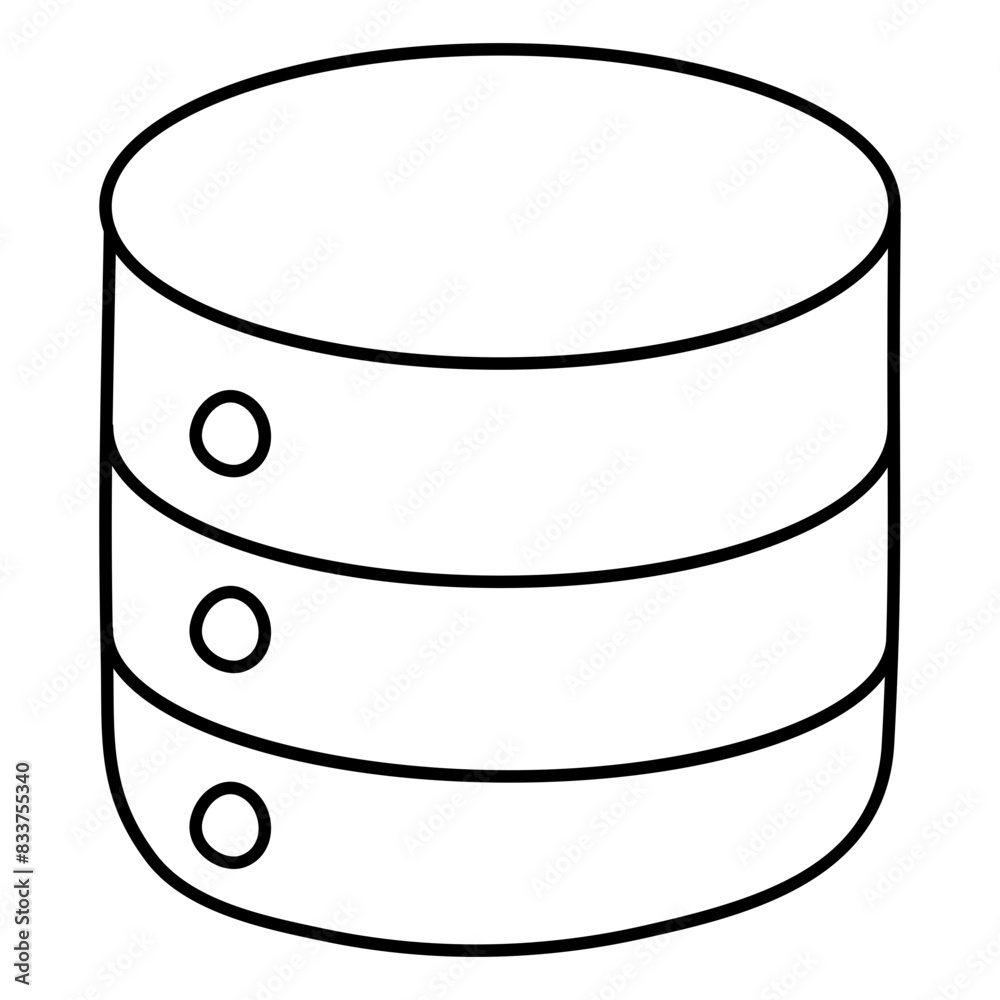 An icon design of database

