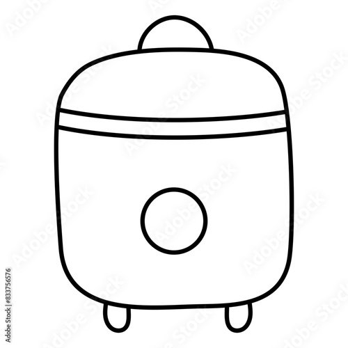Premium design icon of multicooker

