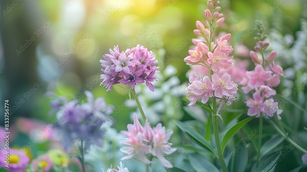Soft Pastels Awaken: A Delicate Spring Garden Blooms Soft Pastels Awaken: A Delicate Spring Garden Blooms