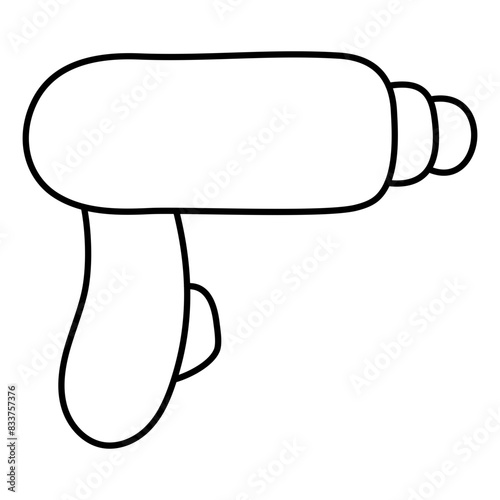 Creative design icon of hair dryer


