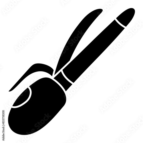 An icon design of hair curler

