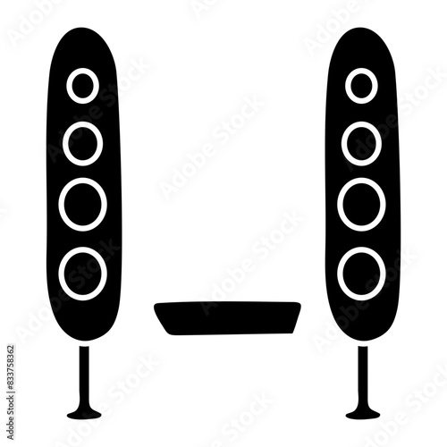 An icon design of sound bar

