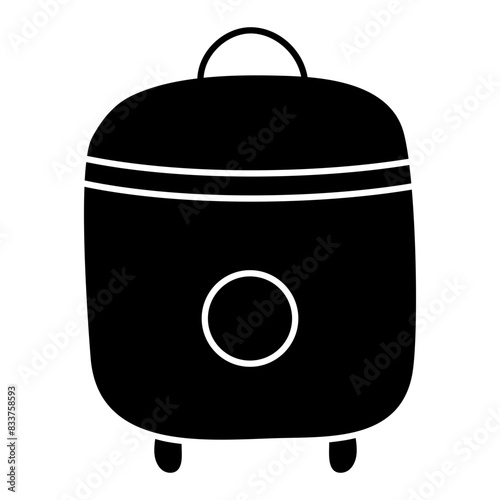 Premium design icon of multicooker

