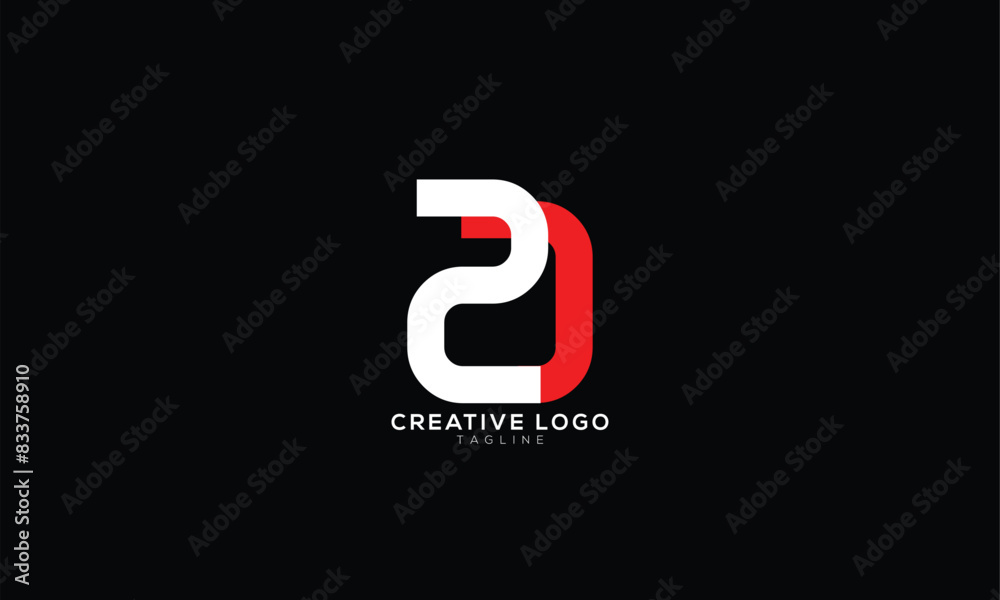 2D ZD Abstract initial monogram letter alphabet logo design 2D ZD Abstract initial monogram letter alphabet logo design