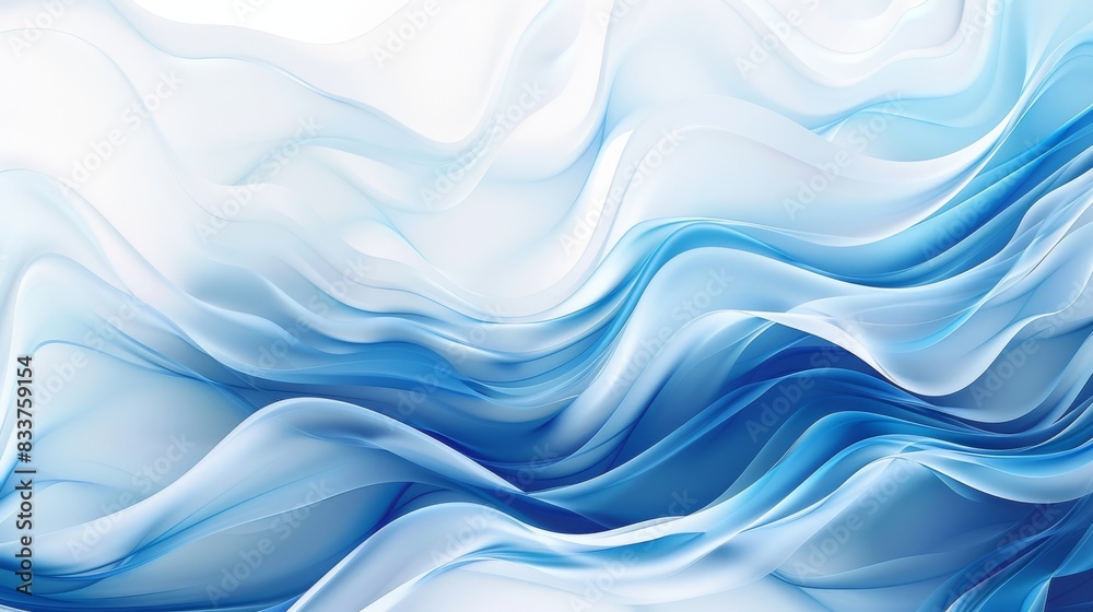 An abstract wave background on a white background. An AI-generated image. An abstract wave background on a white background. An AI-generated image.