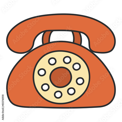 Creative design icon of telephone

 photo