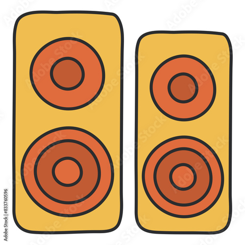 Creative design icon of speakers

