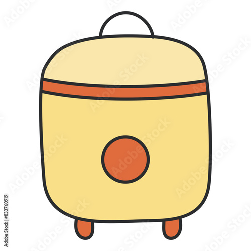 Premium design icon of multicooker

