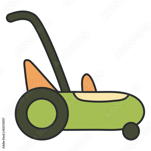 Creative design icon of grass cutter

