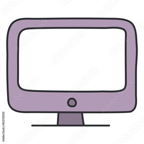 Modern design icon of monitor

