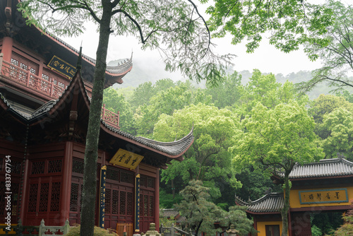 Obraz na płótnie Summer of Yongfu Temple in Hangzhou, China w salonie