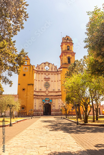 Iglesia pintoresca en el pueblo mágico de Metepec en el Estado de México 