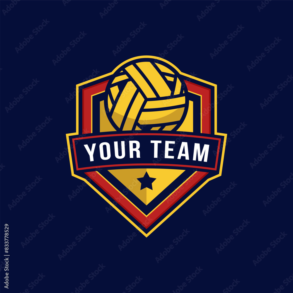 Obraz premium takraw logo badge template