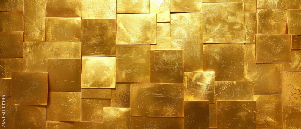 Golden luxury blocks background, different squares, cubes for a geometrical patterned, textured and shiny backdrop. Lush pattern for modern, vintage banner to be used for commercials, banners, web. Golden luxury blocks background, different squares, cubes for a geometrical patterned, textured and shiny backdrop. Lush pattern for modern, vintage banner to be used for commercials, banners, web.